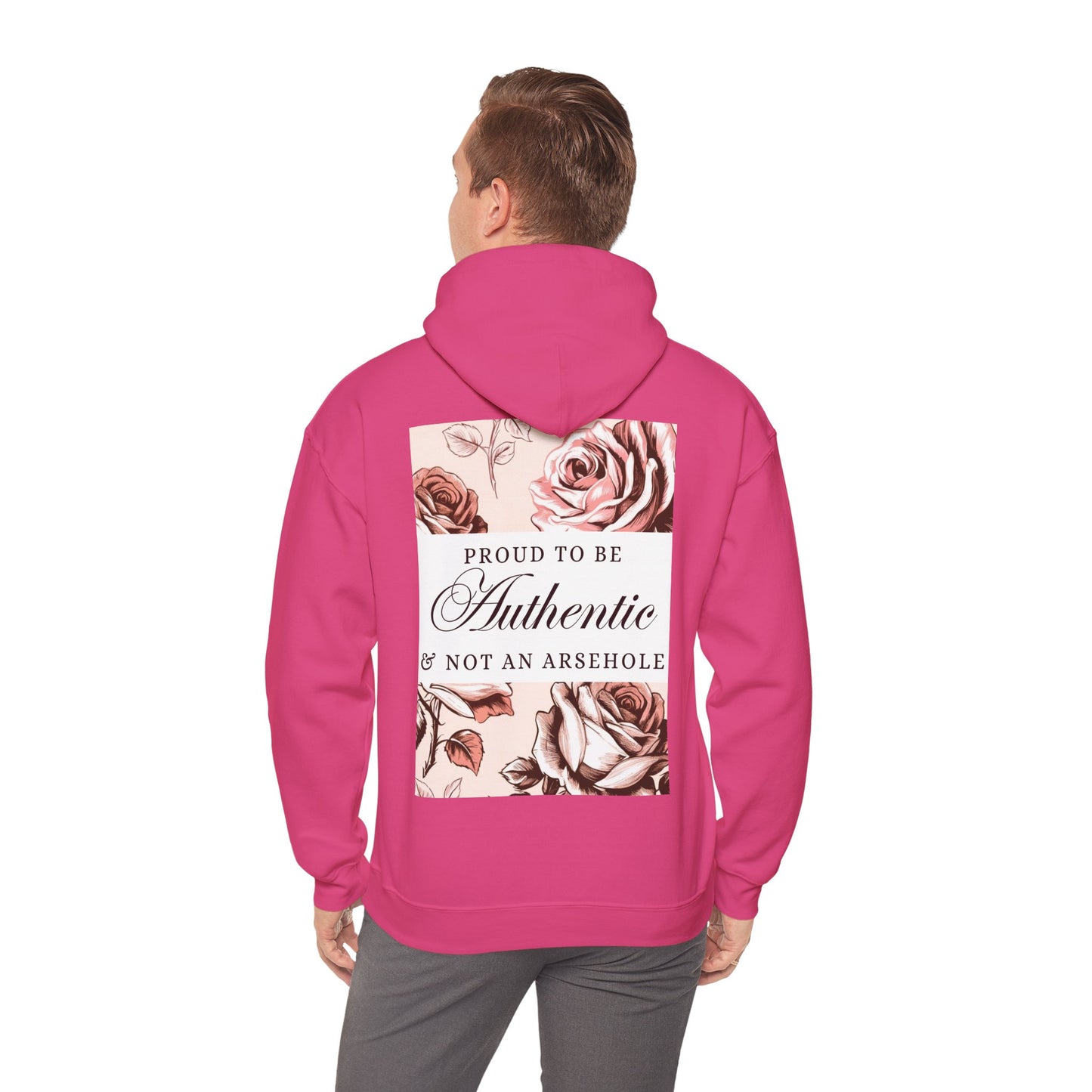 AUTHENTIC not ARSEHOLE Unisex Hooded Sweatshirt