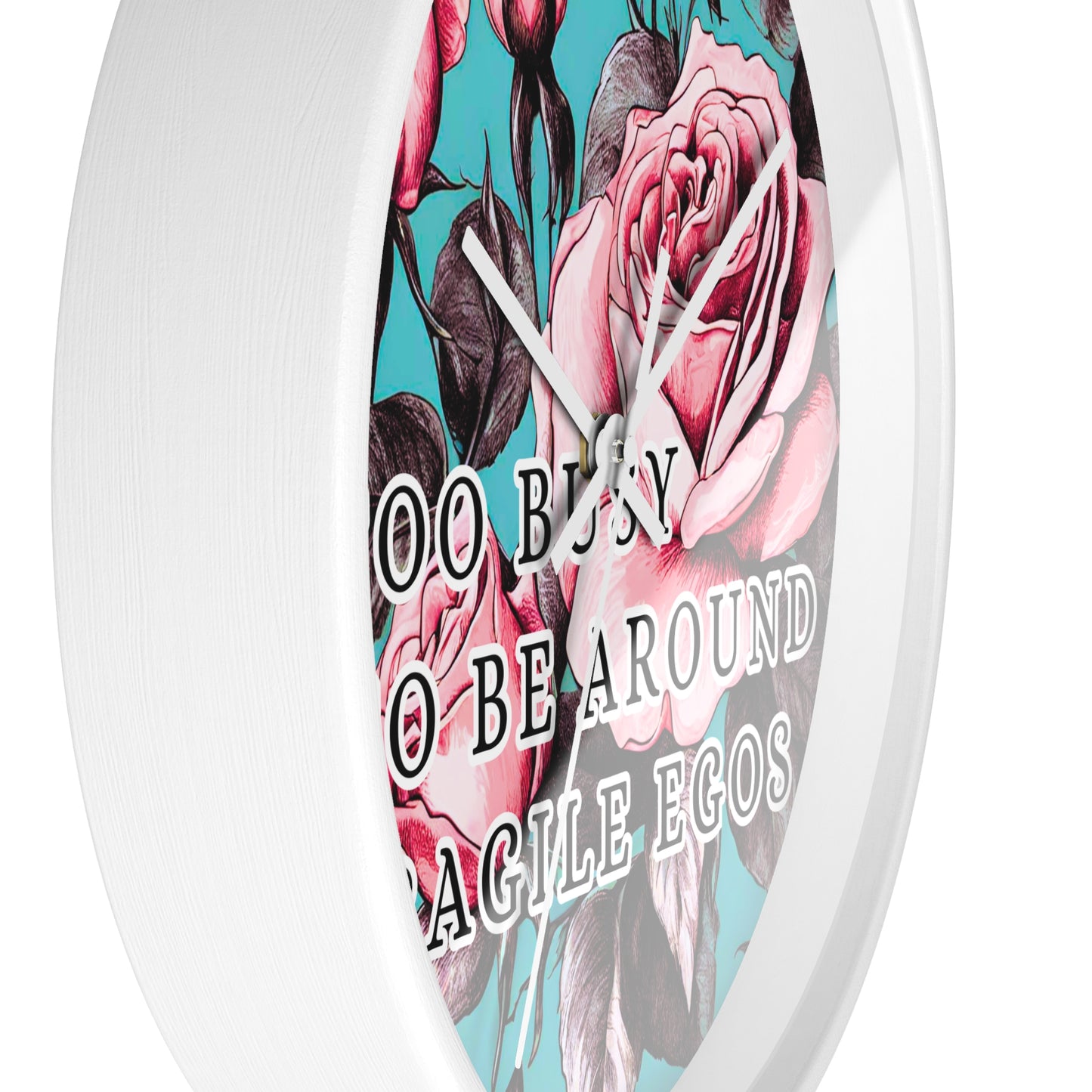 FRAGILE EGOS Wall Clock