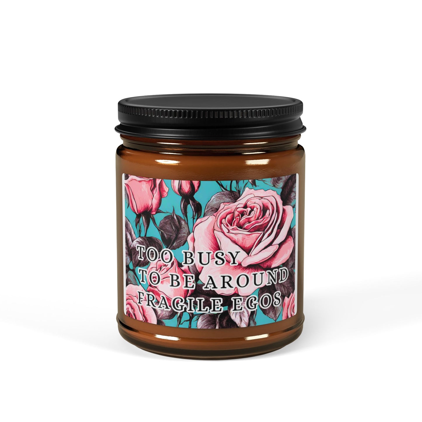 FRAGILE EGOS Candle (Multi-Size, Amber Jar)