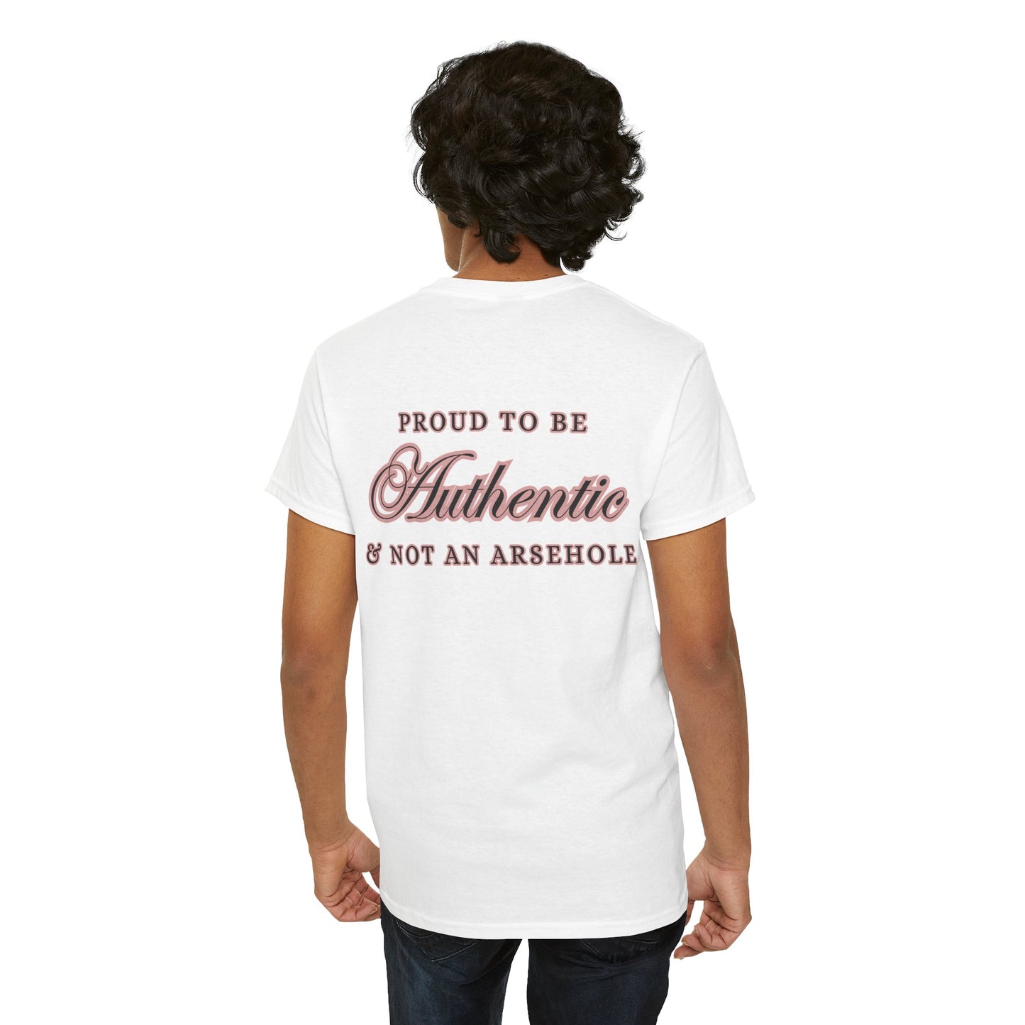 AUTHENTIC not ARSEHOLE Unisex Cotton Tee