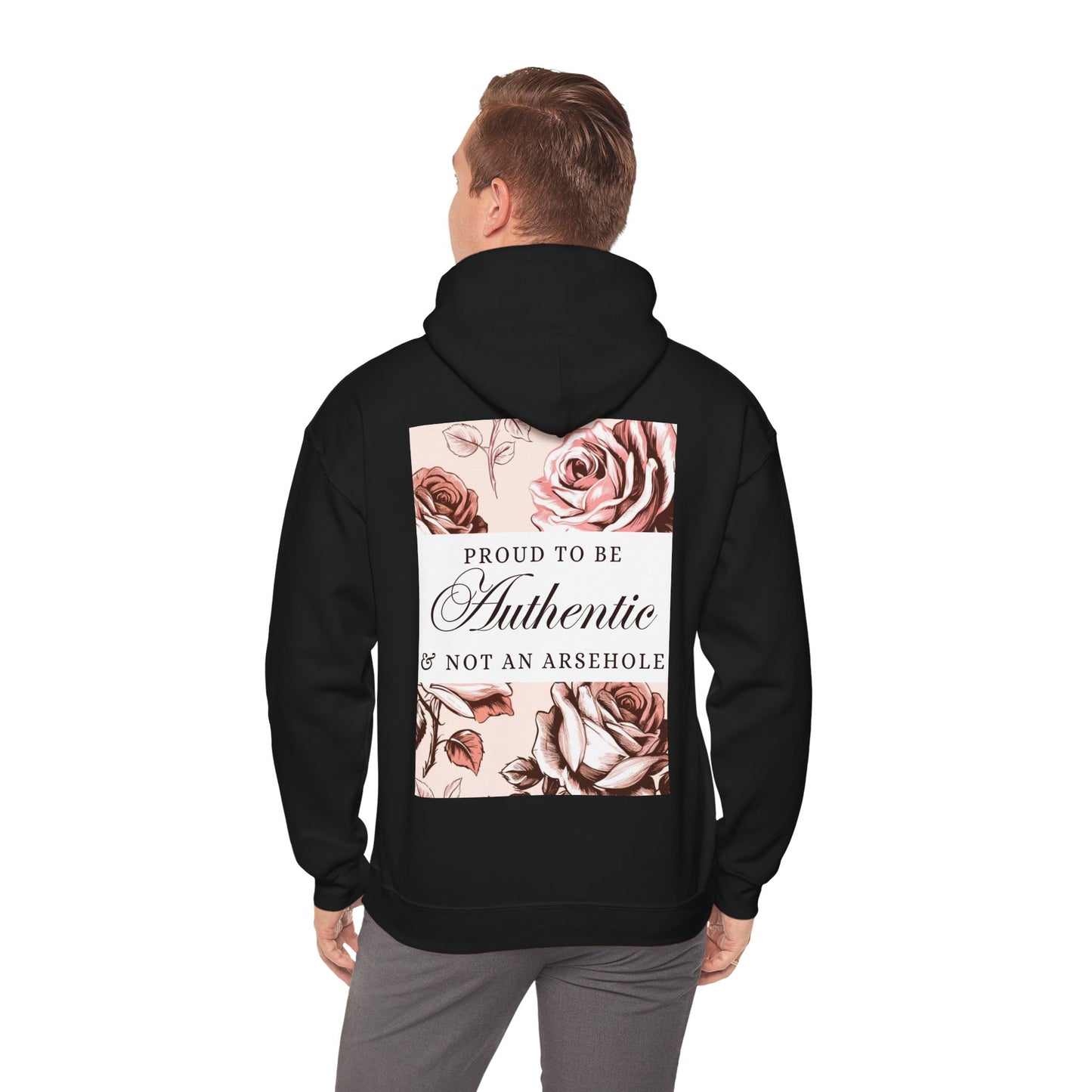 AUTHENTIC not ARSEHOLE Unisex Hooded Sweatshirt