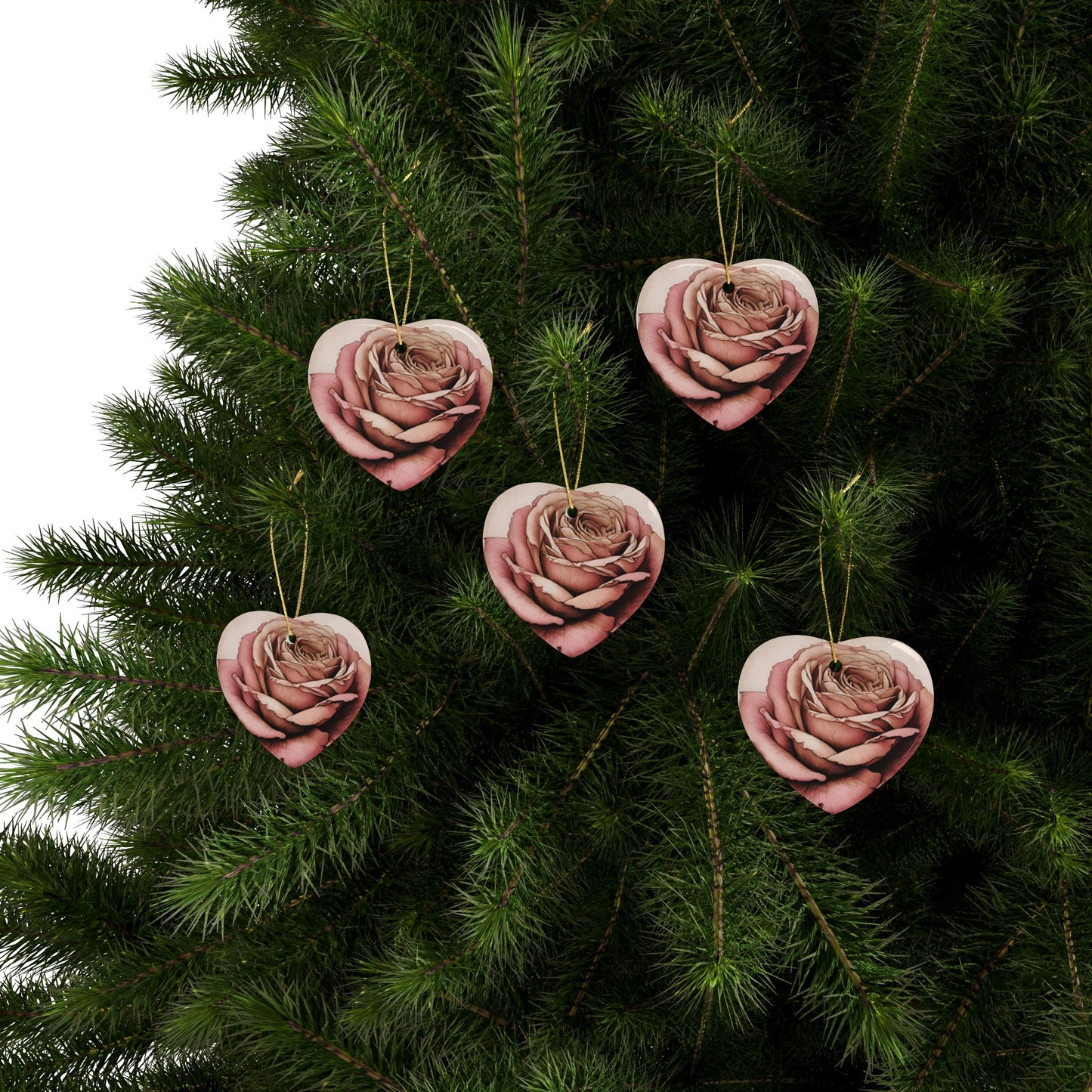 BEAUTIFUL ROSE Ceramic Ornaments (1pcs, 5pcs, 10pcs, 20pcs)