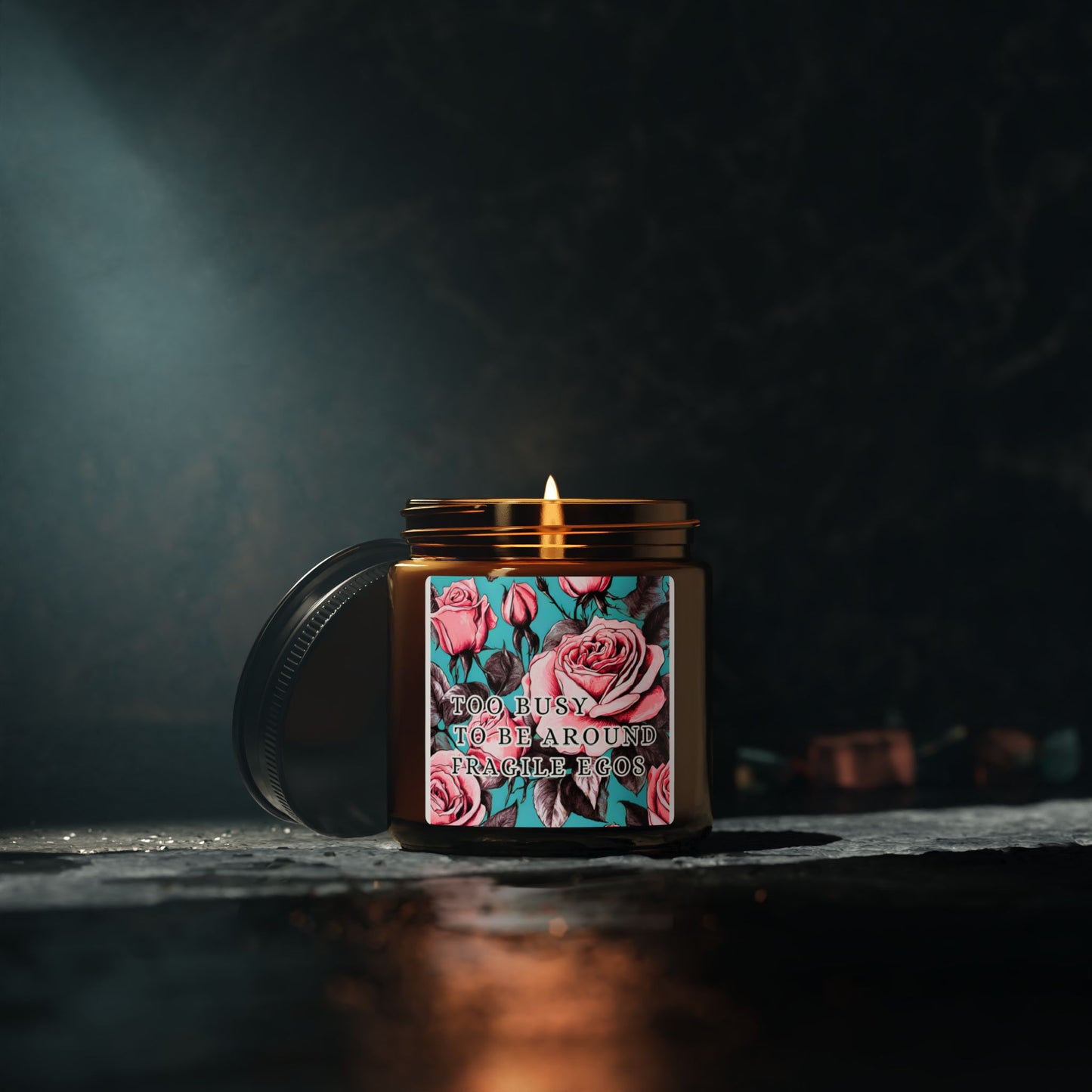 FRAGILE EGOS Candle (Multi-Size, Amber Jar)