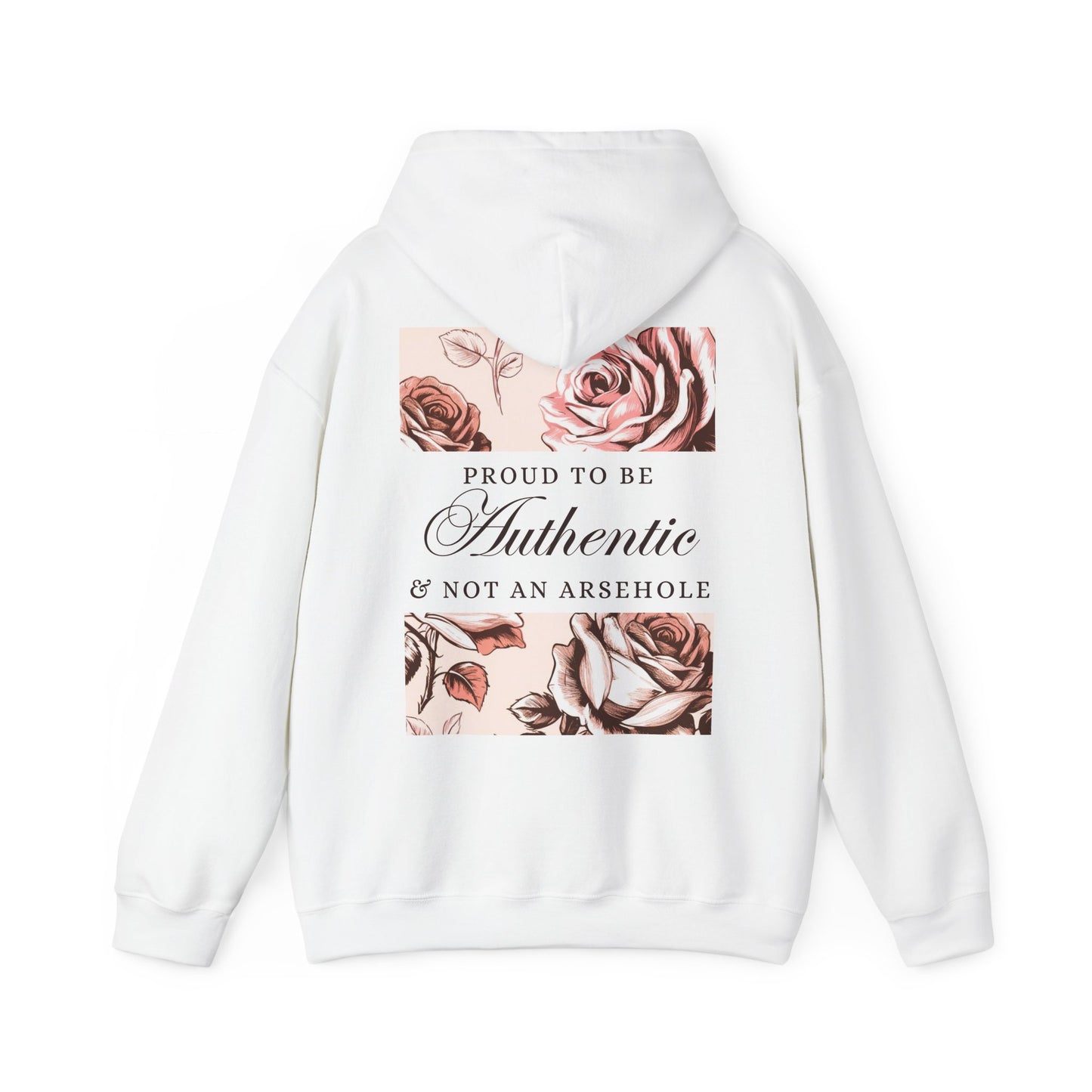 AUTHENTIC not ARSEHOLE Unisex Hooded Sweatshirt