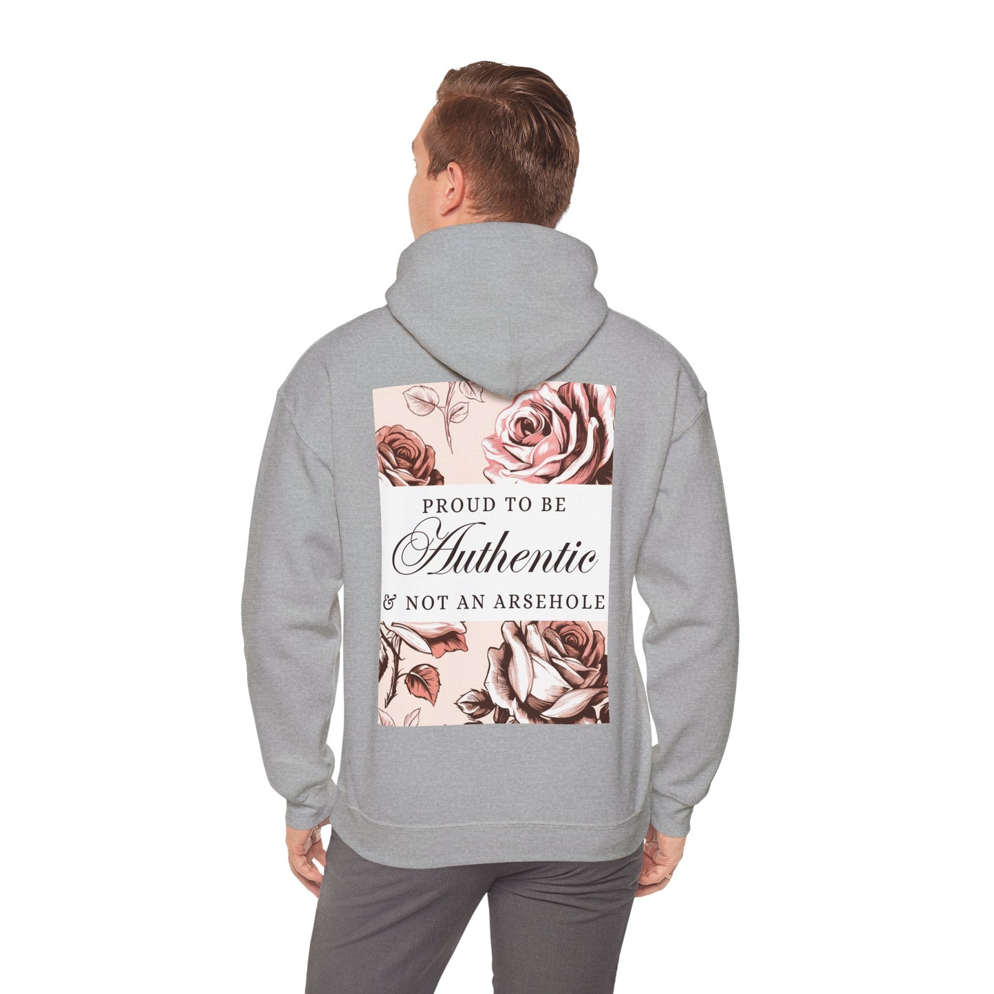 AUTHENTIC not ARSEHOLE Unisex Hooded Sweatshirt