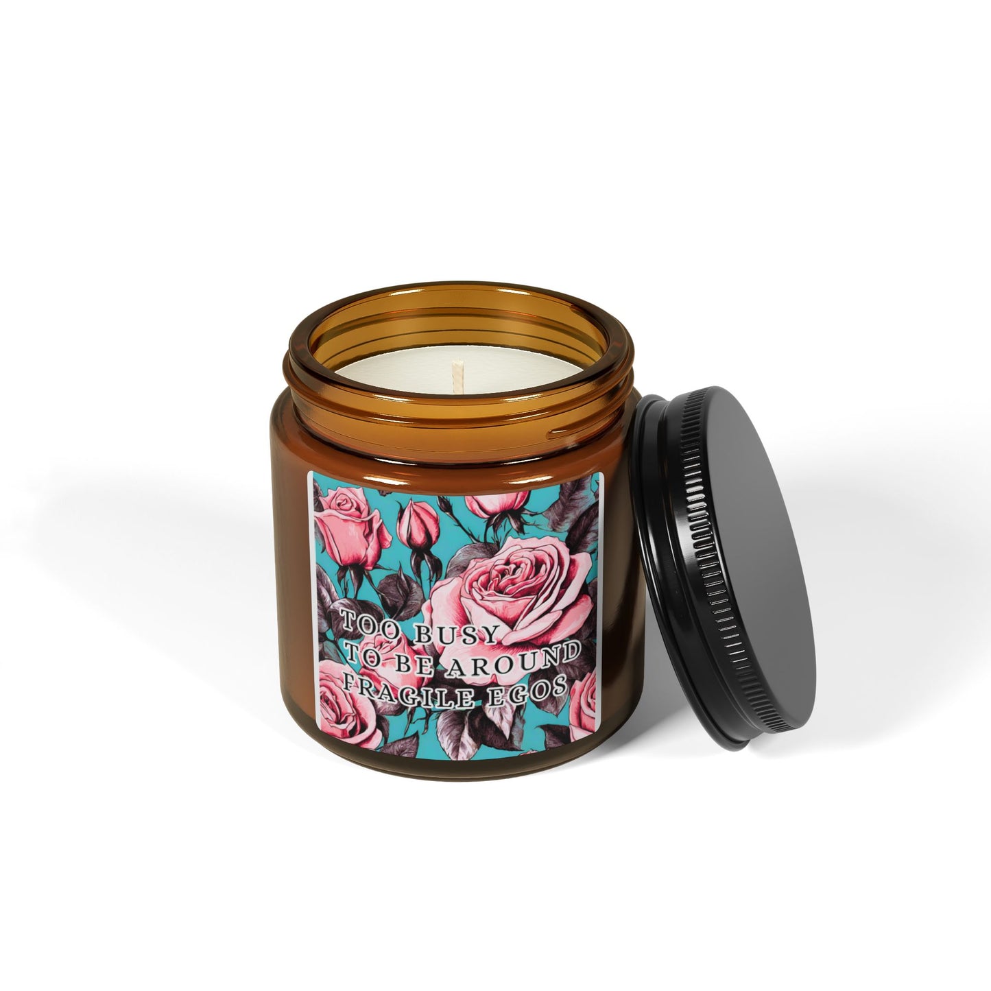 FRAGILE EGOS Candle (Multi-Size, Amber Jar)