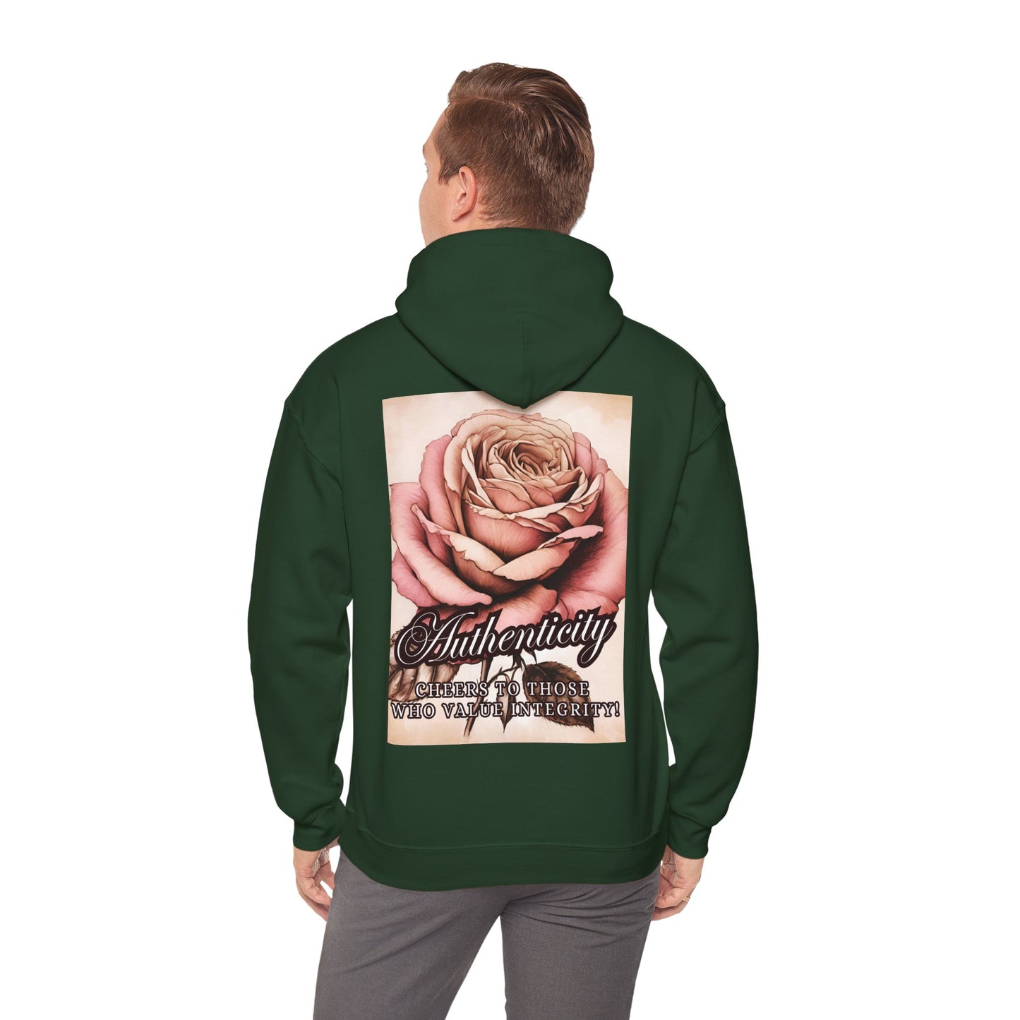 AUTHENTICITY - CHEERS TO THOSE... Unisex Hooded Sweatshirt