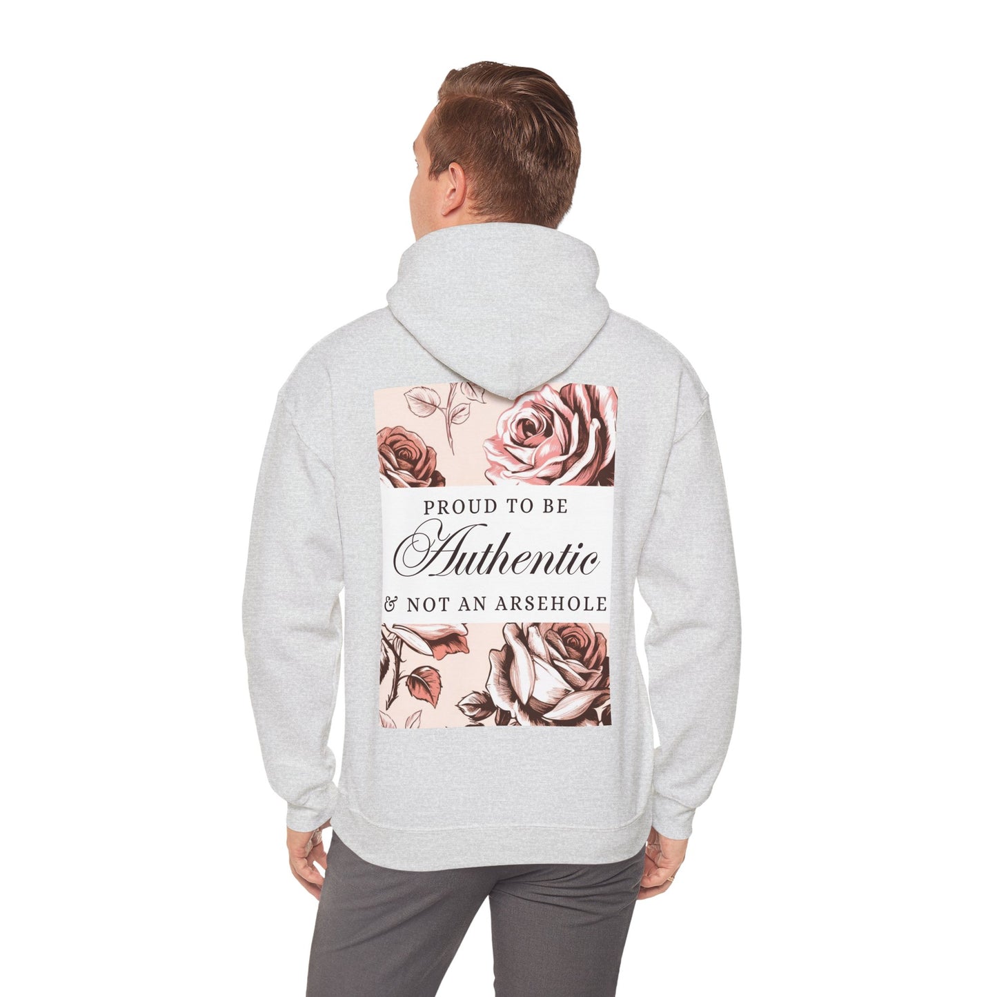 AUTHENTIC not ARSEHOLE Unisex Hooded Sweatshirt