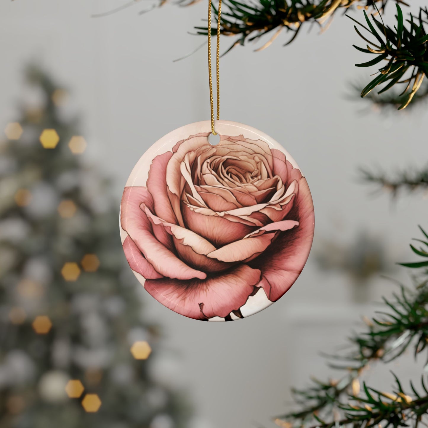 BEAUTIFUL ROSE Ceramic Ornaments (1pcs, 5pcs, 10pcs, 20pcs)