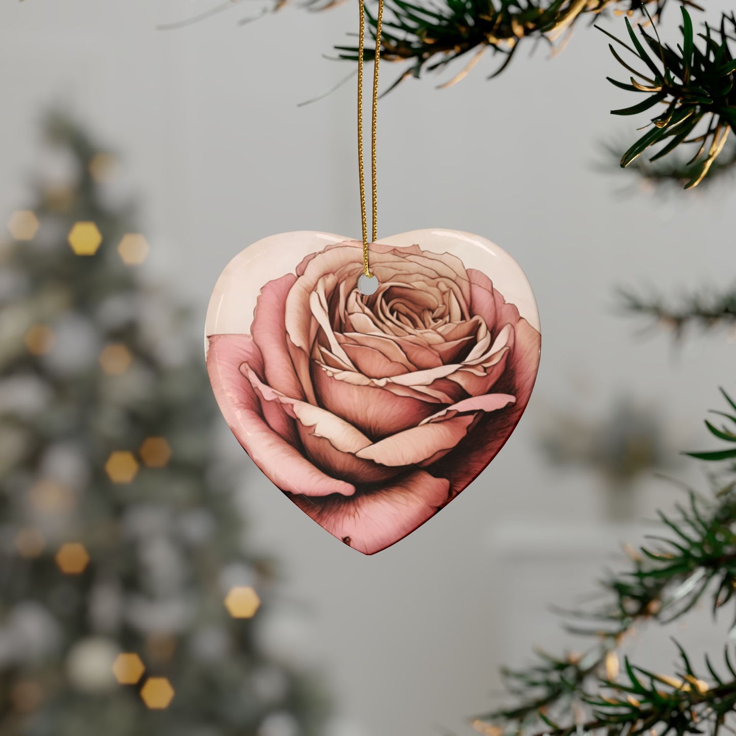 BEAUTIFUL ROSE Ceramic Ornaments (1pcs, 5pcs, 10pcs, 20pcs)