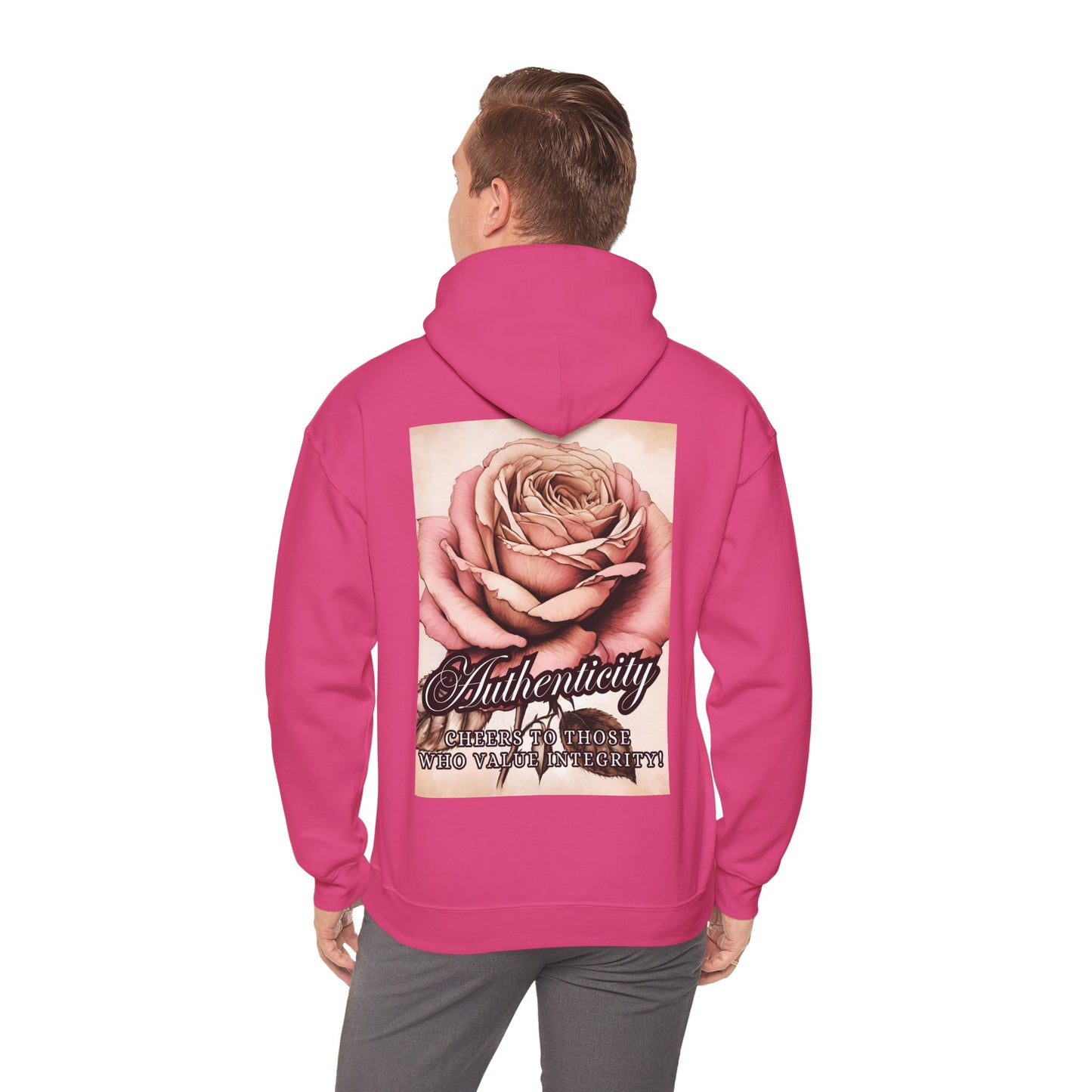 AUTHENTICITY - CHEERS TO THOSE... Unisex Hooded Sweatshirt