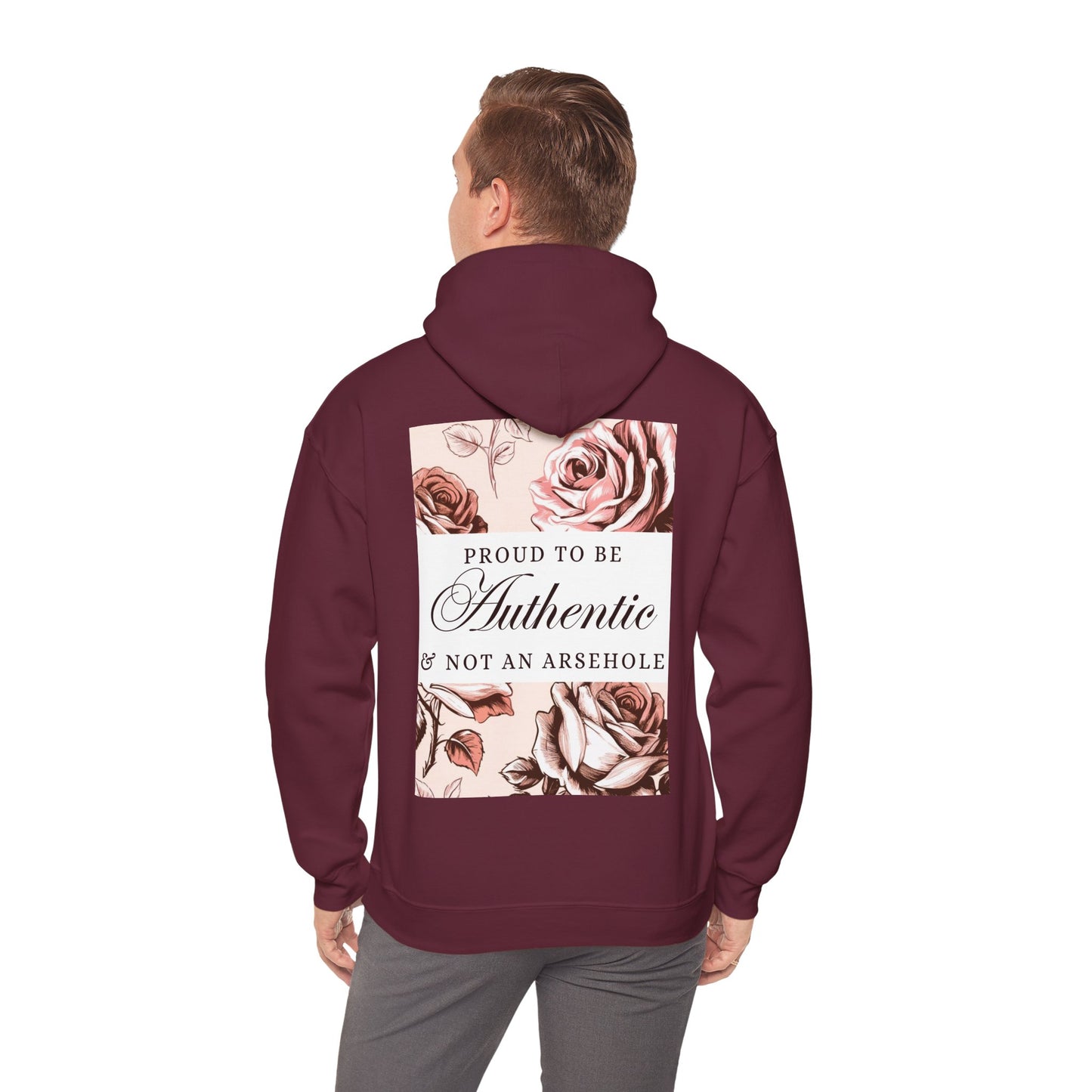 AUTHENTIC not ARSEHOLE Unisex Hooded Sweatshirt