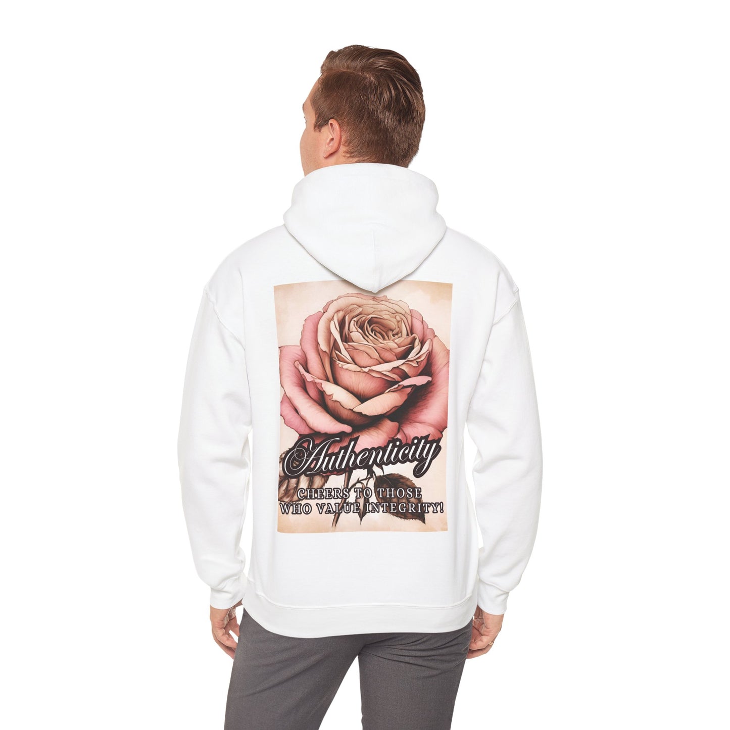 AUTHENTICITY - CHEERS TO THOSE... Unisex Hooded Sweatshirt