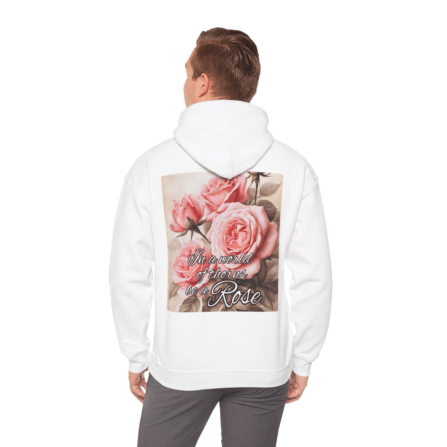 WORLD of THORNS be a ROSE Unisex Hooded Sweatshirt