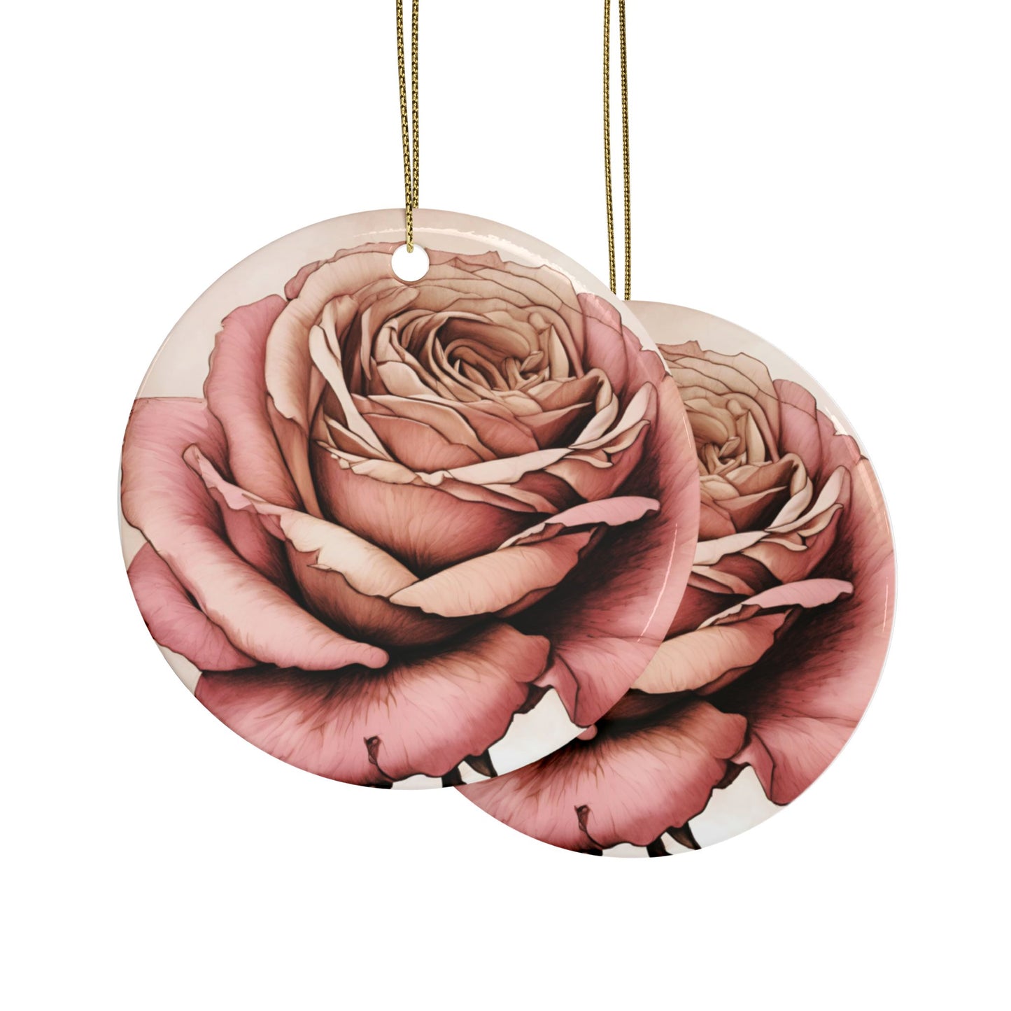 BEAUTIFUL ROSE Ceramic Ornaments (1pcs, 5pcs, 10pcs, 20pcs)