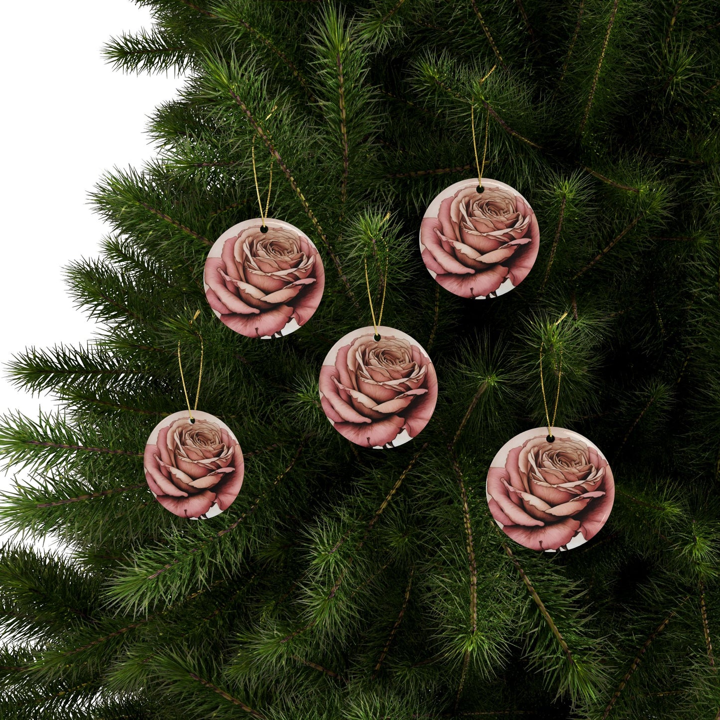 BEAUTIFUL ROSE Ceramic Ornaments (1pcs, 5pcs, 10pcs, 20pcs)