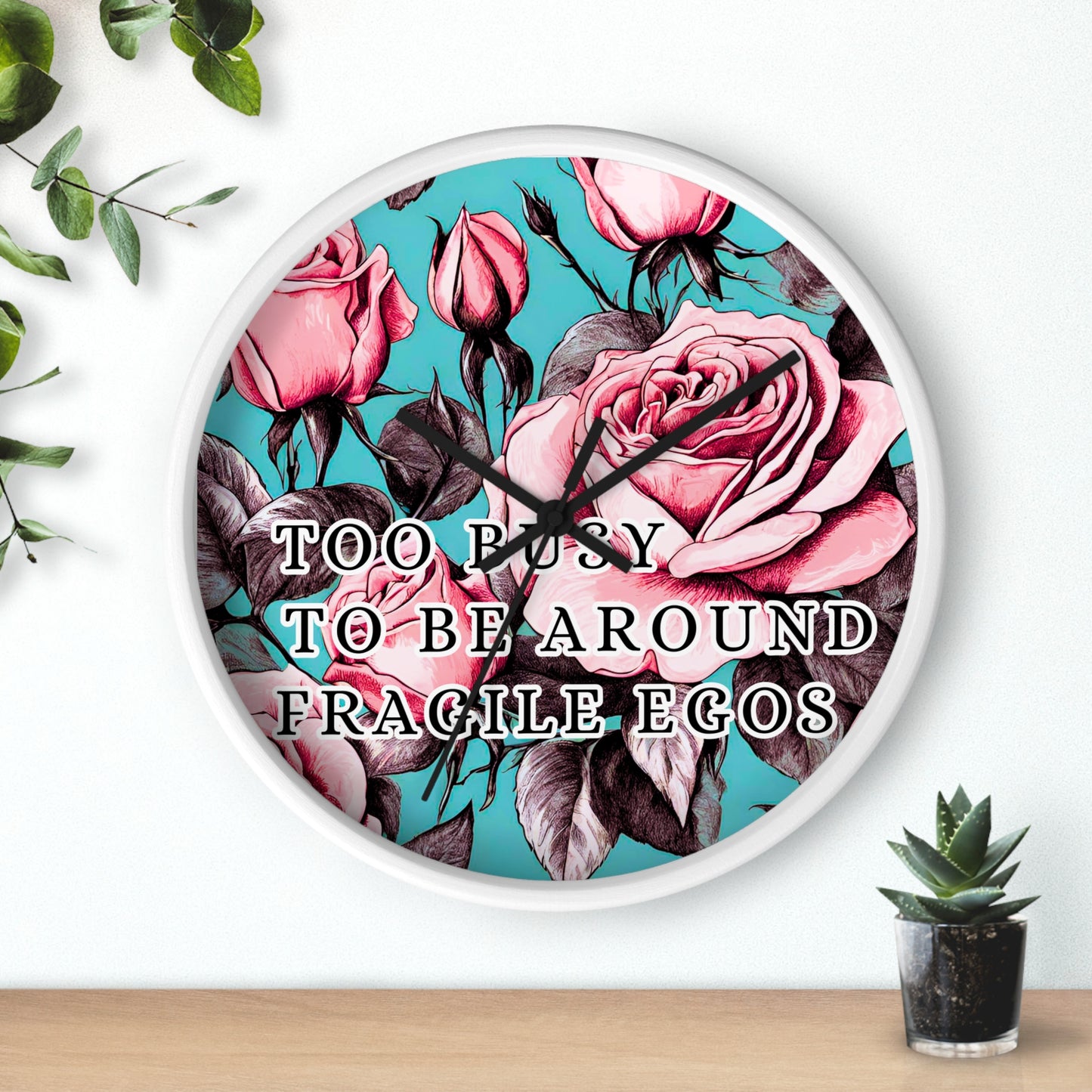 FRAGILE EGOS Wall Clock