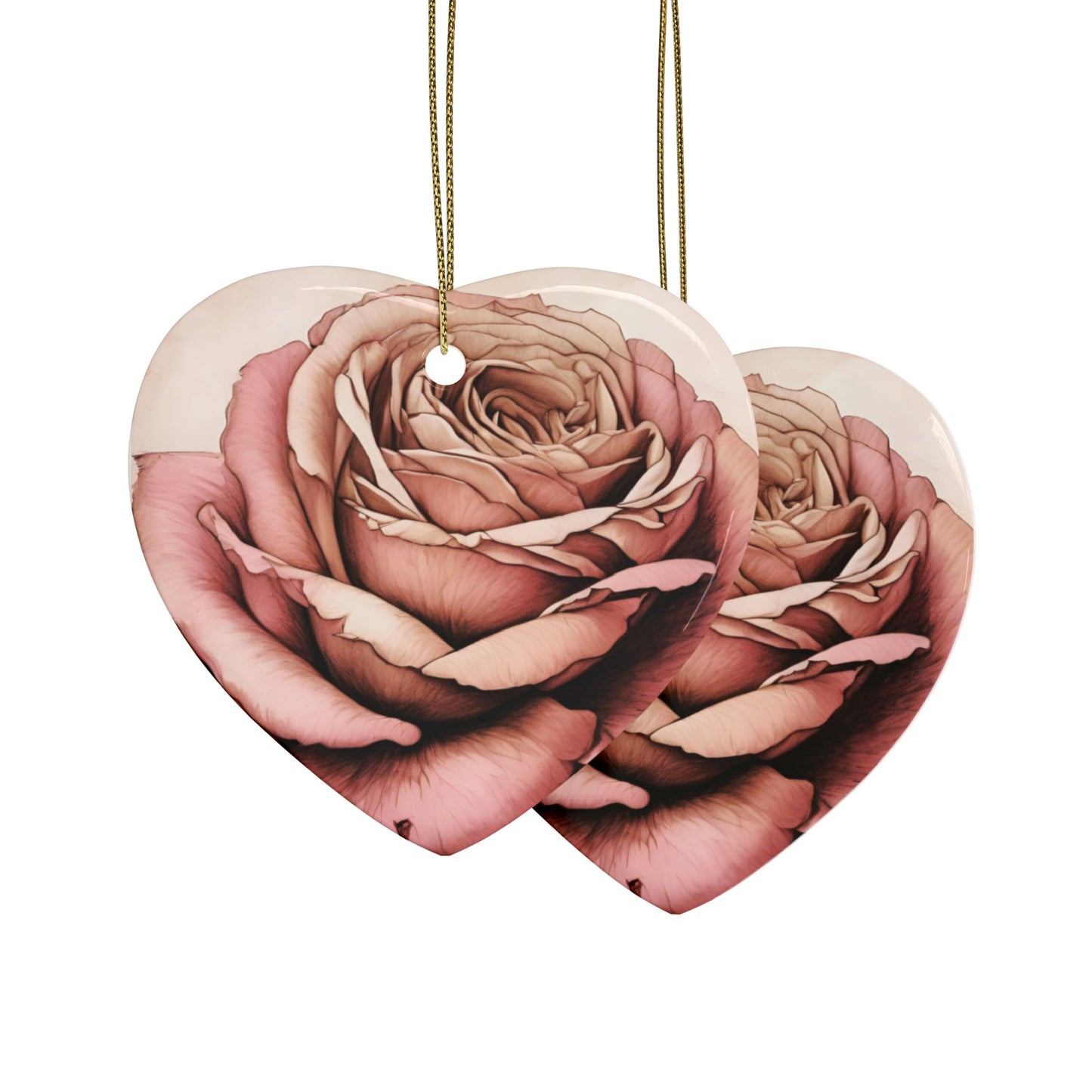 BEAUTIFUL ROSE Ceramic Ornaments (1pcs, 5pcs, 10pcs, 20pcs)